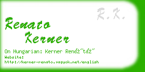 renato kerner business card